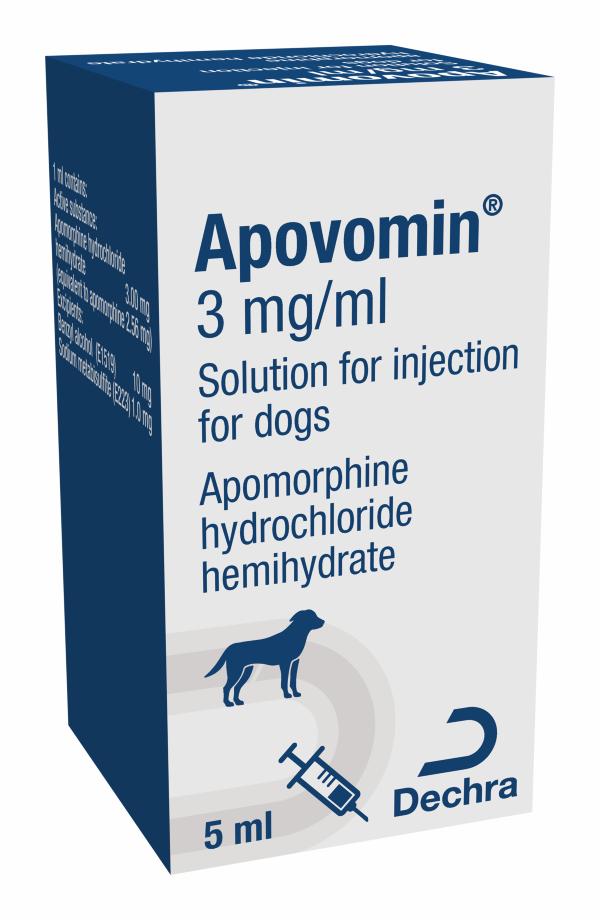 Apovomin 1 mg/ml solution for injection for dogs