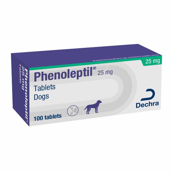 Phenoleptil 25 mg tablets for dogs