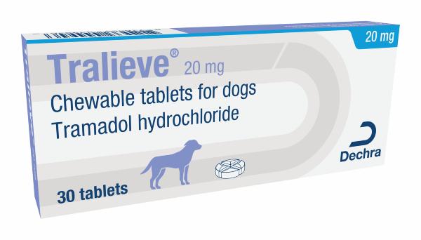 Tralieve 20 mg Chewable Tablets For Dogs