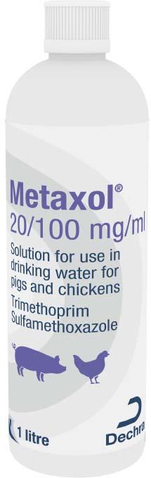 20/100 mg/ml solution for use in drinking water for pigs and chickens