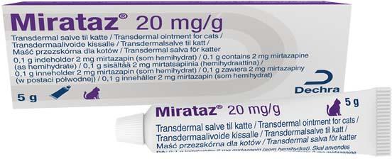 20 mg/g transdermal ointment for cats