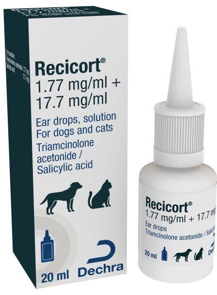 1.77 mg/ml + 17.7 mg/ml ear drops, solution for dogs and cats