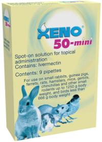50-mini Spot-on solution for topical administration