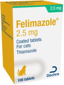 Felimazole® 2.5 mg coated tablets for cats