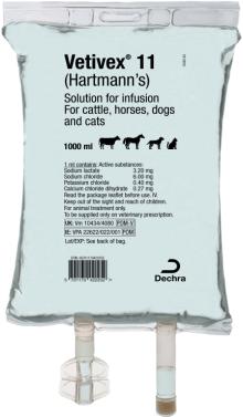 Vetivex® 11 (Hartmann’s) solution for infusion for cattle, horses, dogs and cats